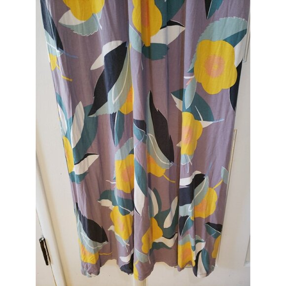 Boden Dress Floral Maxi Empire Waist Size 16 Resort Beach Viscose Sleeveless - Picture 8 of 9